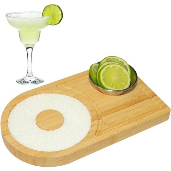 Salt Rimmer Set Bamboo Rimmer Set with Bowl & Room for